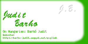 judit barho business card